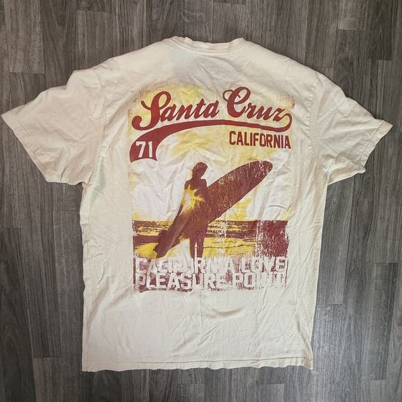 Santa Cruz California Surf Graphic Tee 71 Vintage Style - Picture 3 of 3